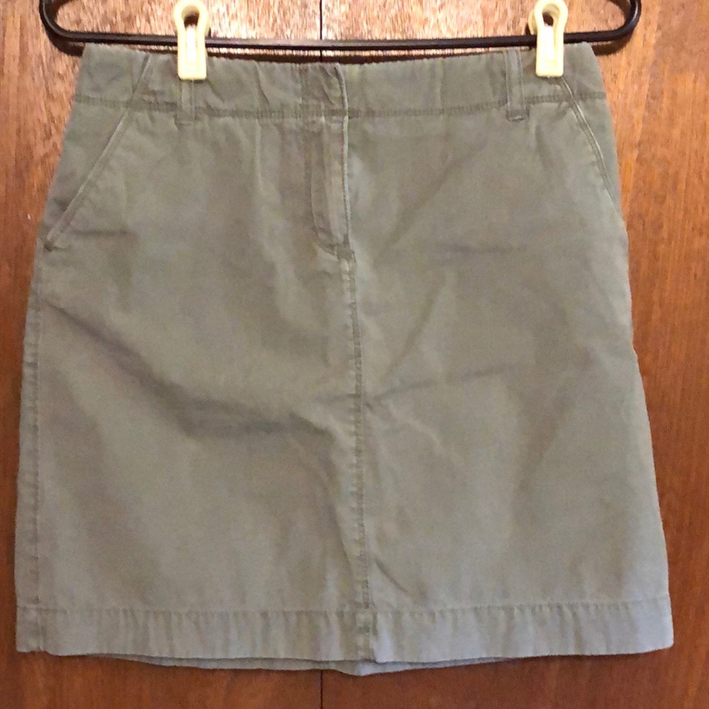 J. Crew skirt- olive color